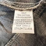 Andree by Unit Andrée Women's Large Black Washed Denim Moto Jacket Zip Front Grungecore Biker Photo 6