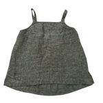 Athleta dark green sleeveless linen tank top size L Photo 12