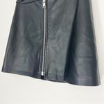 All Saints Lena Black Faux Leather Zipper Front A-Line
Mini Skirt Size 0 Photo 3