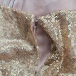 Bari Jay 1624 Sequins Spaghetti Strap Maxi Gown Gold 4 Photo 9
