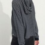 Hollister Must have collection Navy Striped Waffle Knit Hoodie Photo 3