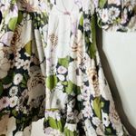 Maje Rafleur Large Floral Print Mini Puff Sleeve Baby Doll Mini Dress Size 40 Photo 10