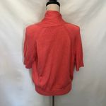 Vtg Talbots Merceized Cotton Cardigan Women Sweater Sz L Y2K Preppy Granny Core Orange Size L Photo 6