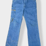 Cheap Jeans‎ 1970’s Vintage Wide Leg Jeans Size 32x32 Blue Photo 0
