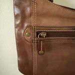 Fossil Crossbody Travel Wallet Bag in Brown Leather Photo 1