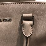 Michael Kors MICHAEL Leather Gray Satchel Hand Bag Photo 12