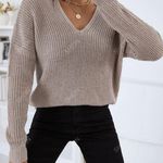 SheIn Vneck Sweater Photo 2