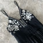 Area Stars Callie Smocked Lace Embroidered Dress, Black & White Size S $220 Photo 8