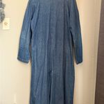 Vintage Learsi long denim duster or trench coat Blue Size undefined Photo 5