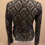 Alberto Makali  Black & White Lace Cropped Jacket Photo 2