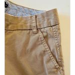 J.Crew Chino Shorts Women's Size 12 Khaki Tan 100% Cotton Pockets Zip Fly Photo 5