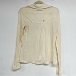 prAna  Cream Long Sleeve Women’s Henley Tee Shirt Blouse S Photo 8