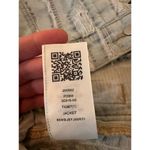 True Religion  Women's Distressed Denim Jacket Blue Size M Casual Button Front Photo 12