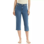 Lee  Capri Blue Jeans Womens 8 Medium‎ Classic Fit Slits Hem Summer Denim Casual Photo 1