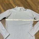 Under Armour  Shirt Womens Large Light Blue Gray Fitted ColdGear Mock Neck Ski Photo 1