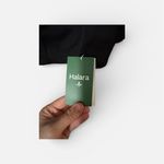 Halara  Black Cropped Sweatshirt • Crewneck Long Sleeve • Size Large NWT Photo 2