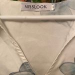 Miss Look Silk Button Up Top Photo 4