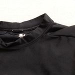 Black Fitted Neck Athletic Long Sleeve Size M Photo 1