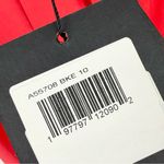 Mac Duggal  Long Sleeve Keyhole Draped Gown Red Sz 10 NWT Formal Maxi Dress 55708 Photo 14