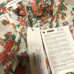 Rhode Mai Gathered Floral Print Cotton Poplin Midi Dress Multiple Photo 7