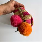 Saks 5th Avenue 🆕 NWT Saks Fifth Avenue Striped Raffia Makeup Bag Photo 1