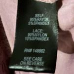 Torrid Plus 3X Pink Long Sleeve Babydoll Lace Trimmed Button Front Tiered Top Photo 8