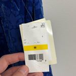 ECI NWT New York Blue Velvet Bell Sleeve Mini Dress - Size M Photo 4