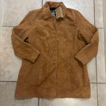 Kandis Real Leather Light Brown Women's Suede Car Coat Size 2XL Photo 4