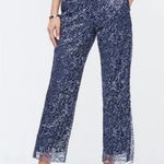J.Crew NWT Peyton Sparkly Lace Cropped Wide Leg Pants Photo 0