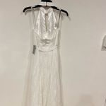 Monique Lhuillier NWT ML Keyhole Halter A-Line Gown Size 4 Photo 3