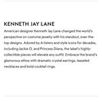 Kenneth Jay Lane Earrings Gold Photo 7