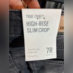 True Craft Denim , NWT, black high rise slim, frayed hem, 7R, awesome denim Photo 10