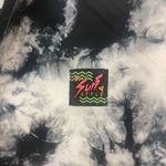 Surf Style  Vintage Retro Pullover Jacket 90s Black and White Tie Dye Photo 1