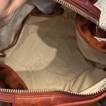 Kenneth Cole New York Leather Wool Mini Duffel, Maroon Brown Photo 7