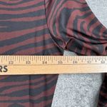 EXPRESS Body Contour Zebra Thong Bodysuit Animal Print Stretch Top Layer S Club Photo 12