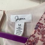 Japna  Pink Purple Floral Faux Wrap Surplice Long Sleeve Short Dress ~ Size M Photo 4