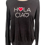 Banana Republic Hola Ciao Knit Heart Sweater Size Medium Soft Essential Photo 0
