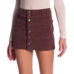 We The Free We The Free Mini Joanie Skirt Size 30 Corduroy Button Front Boho Free People Photo 0