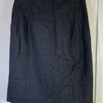 Talbots  Petites Heritage Italian Wool Blend Skirt Gray Size 2‎ Stretch Academia Photo 0