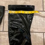 Over The Knee Glossy Stiletto Booth Tight High Boots Ultra High Heel Shoes Pointed Toe Black Size 6 Photo 7