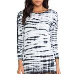 Monrow White Tiger Tie Dye Contrast Mesh Dress Revolve New With tags size XS Photo 0