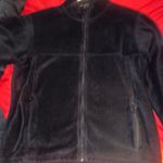 Harriton men’s full zip up fleece jacket like new size large Black Photo 0