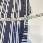 Peyton & Parker Striped linen cotton blend dress M Blue Size M Photo 11