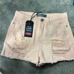 NWT index denim size 26 light pink /peach color distressed Photo 3