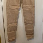 TwinSet women's XS extra small tan lightweight silky elastic waist thin leggings Photo 2