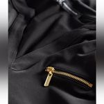 INC International Concepts Black Blouse with Gold Zipper Pockets Size XXL Photo 2