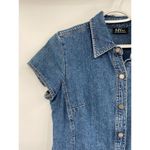 New York & Co. Denim Snap Front Dress 90's Y2K Style Size 10 Photo 24