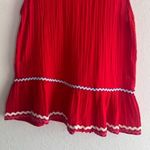 Michael Stars  Red Sleeveless Holiday Blouse Photo 1