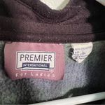 Vintage Premier International for Ladies Fleece Sweatshirt Plaid L Green Size L Photo 7