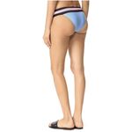 PilyQ  Swimwear Women's Bikini Bottom Blue Medium Cheeky Pink Black Thick Band Photo 1